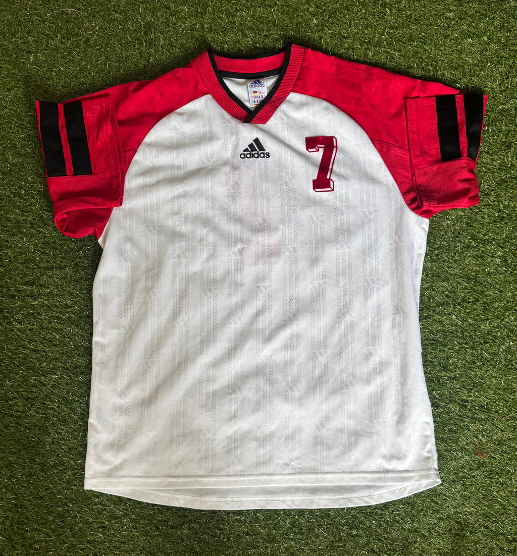 No.7 Vintage Adidas Football Jersey - Size Large