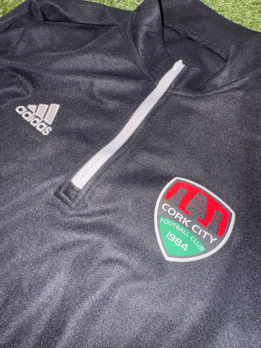 Cork City FC Half Zip - Size Small - Adidas
