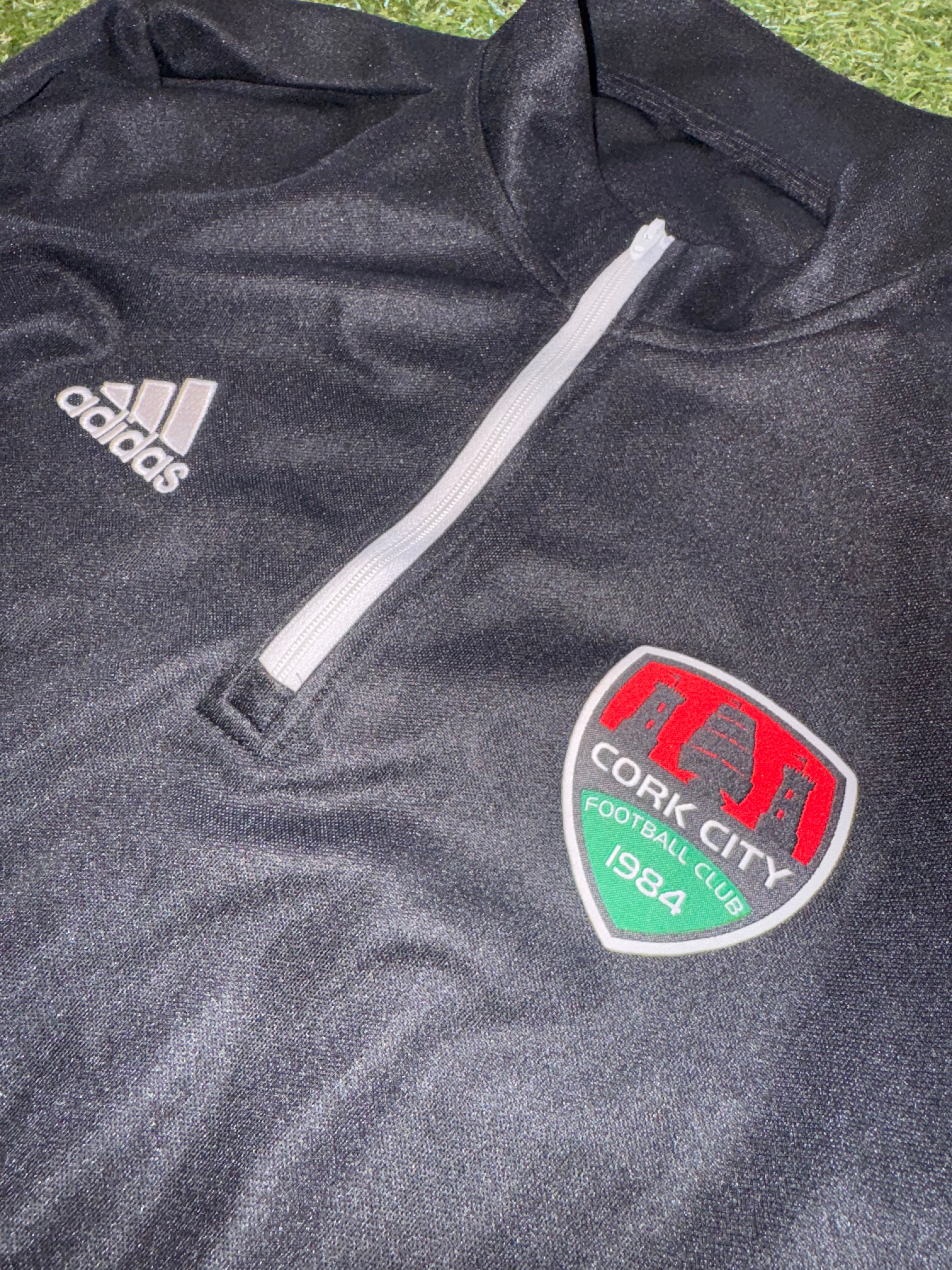 Cork City FC Half Zip - Size Small - Adidas