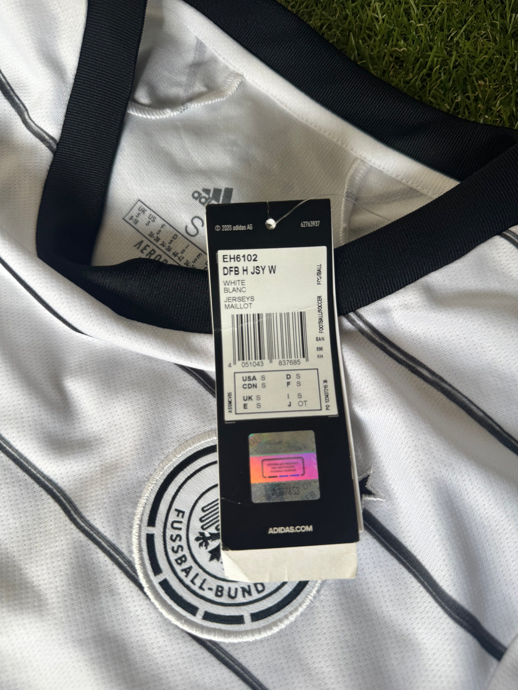 Adult Women Fit Size Small (8-10) Germany Adidas Football Jersey