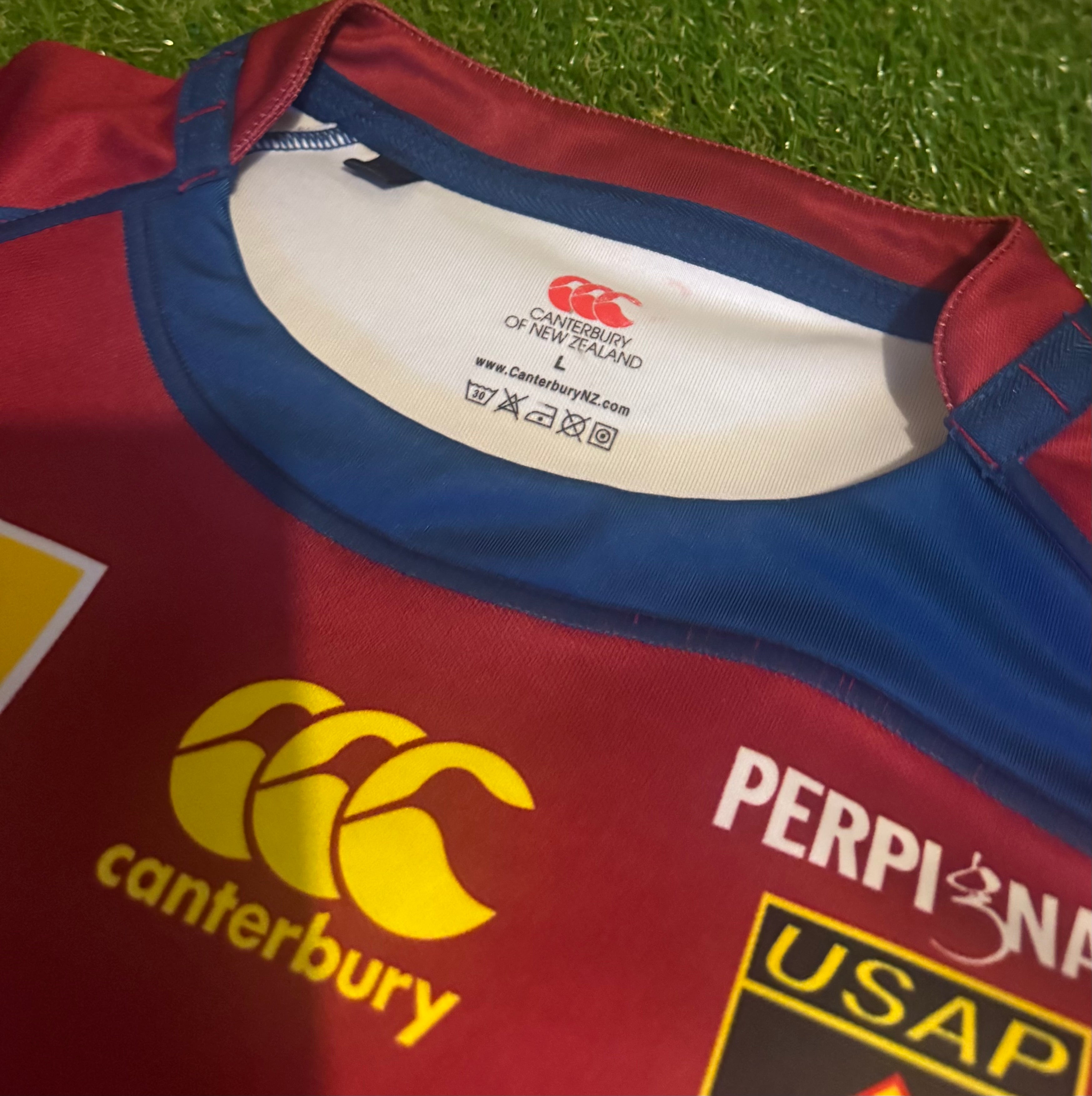 2009 Rare Perpignan Rugby Jersey - Canterbury Size L