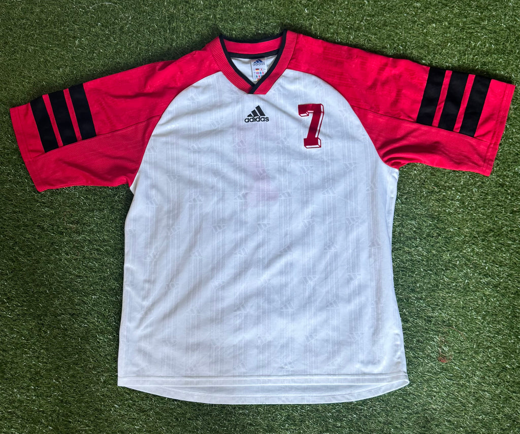 No.7 Vintage Adidas Football Jersey - Size Large