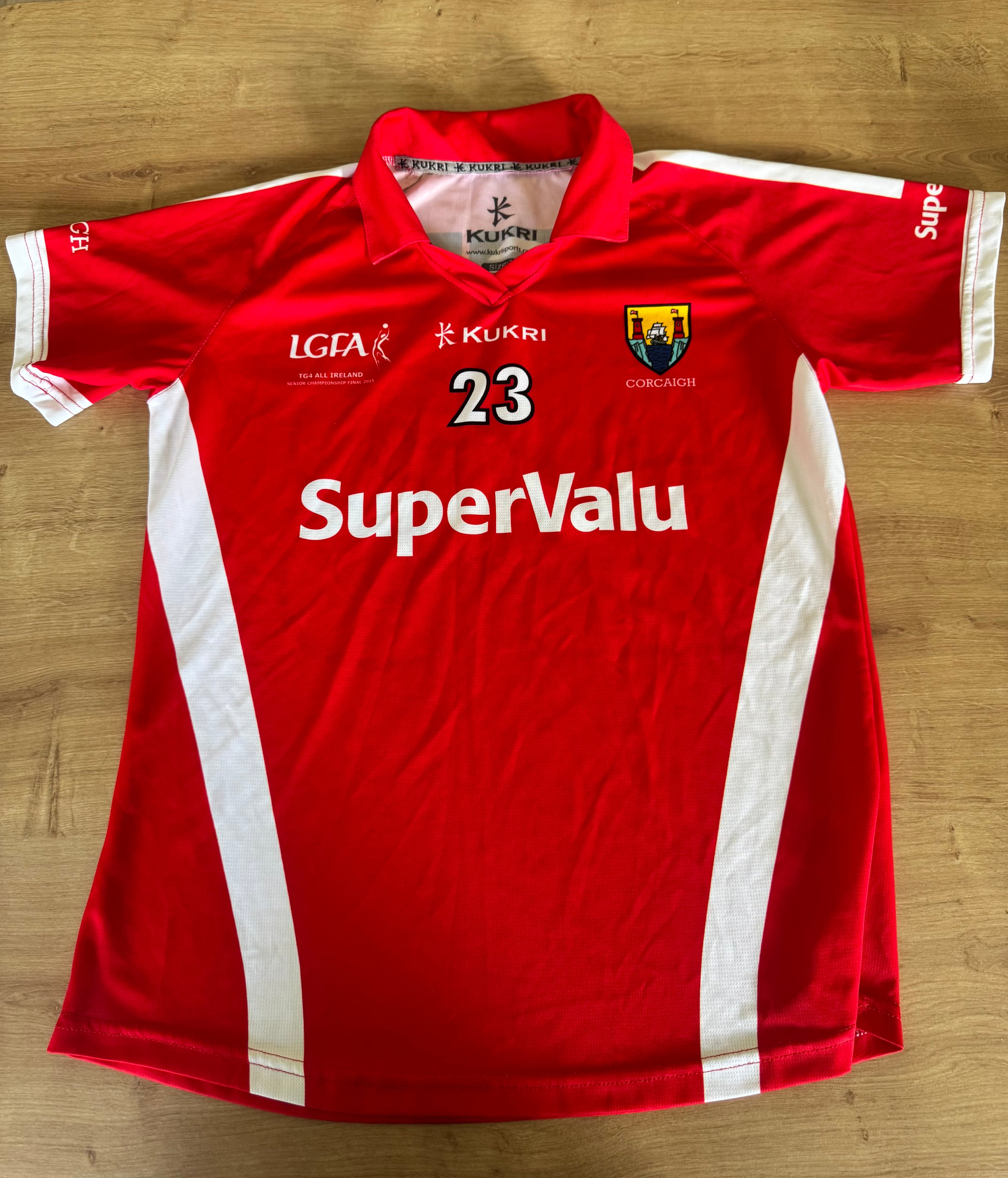 2015 Cork LGFA All Ireland Final Jersey - Size 14 - Kukri