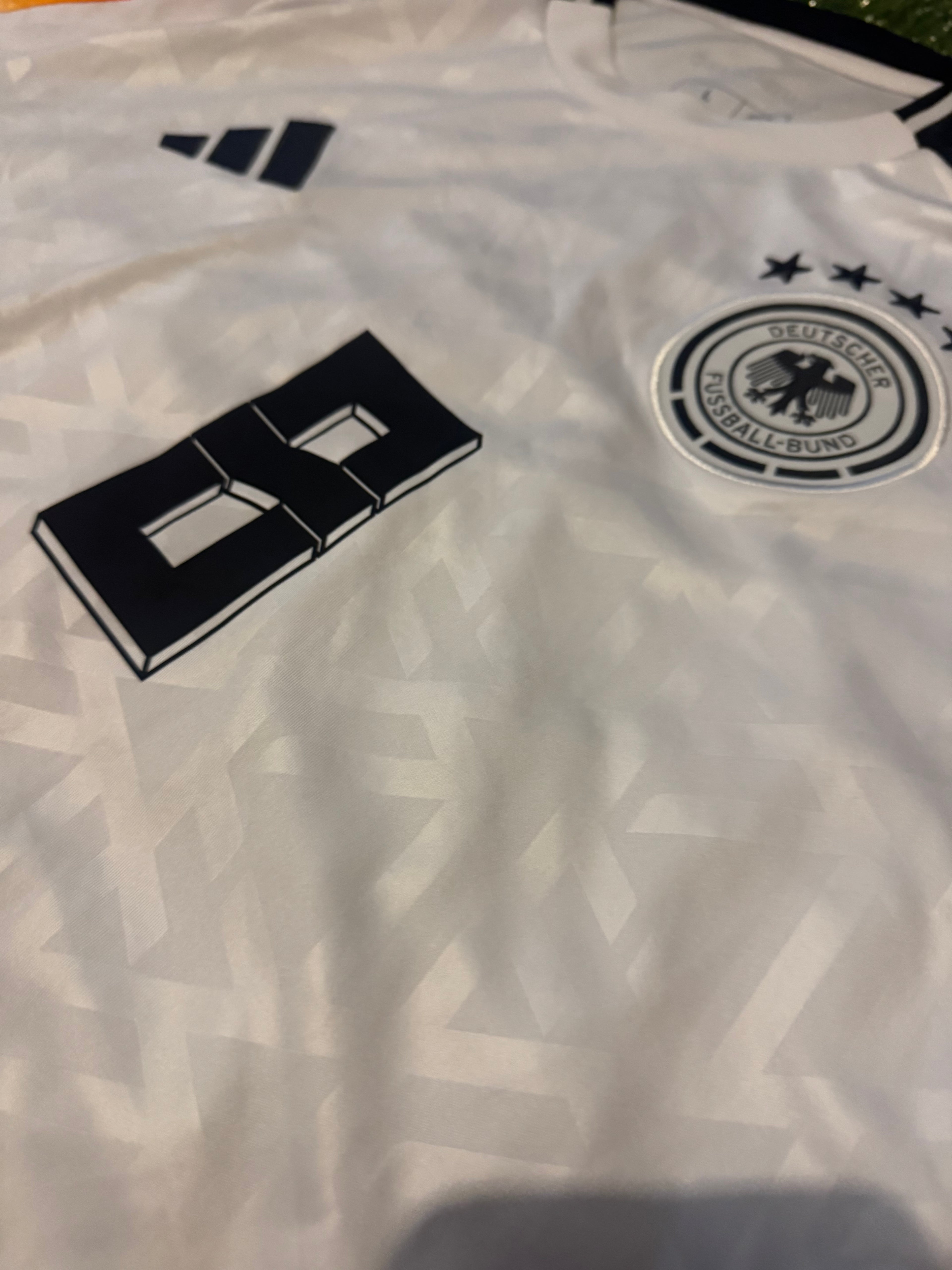 Germany 2025 Authentic Home Shirt - Size L Slim Fit - Adidas
