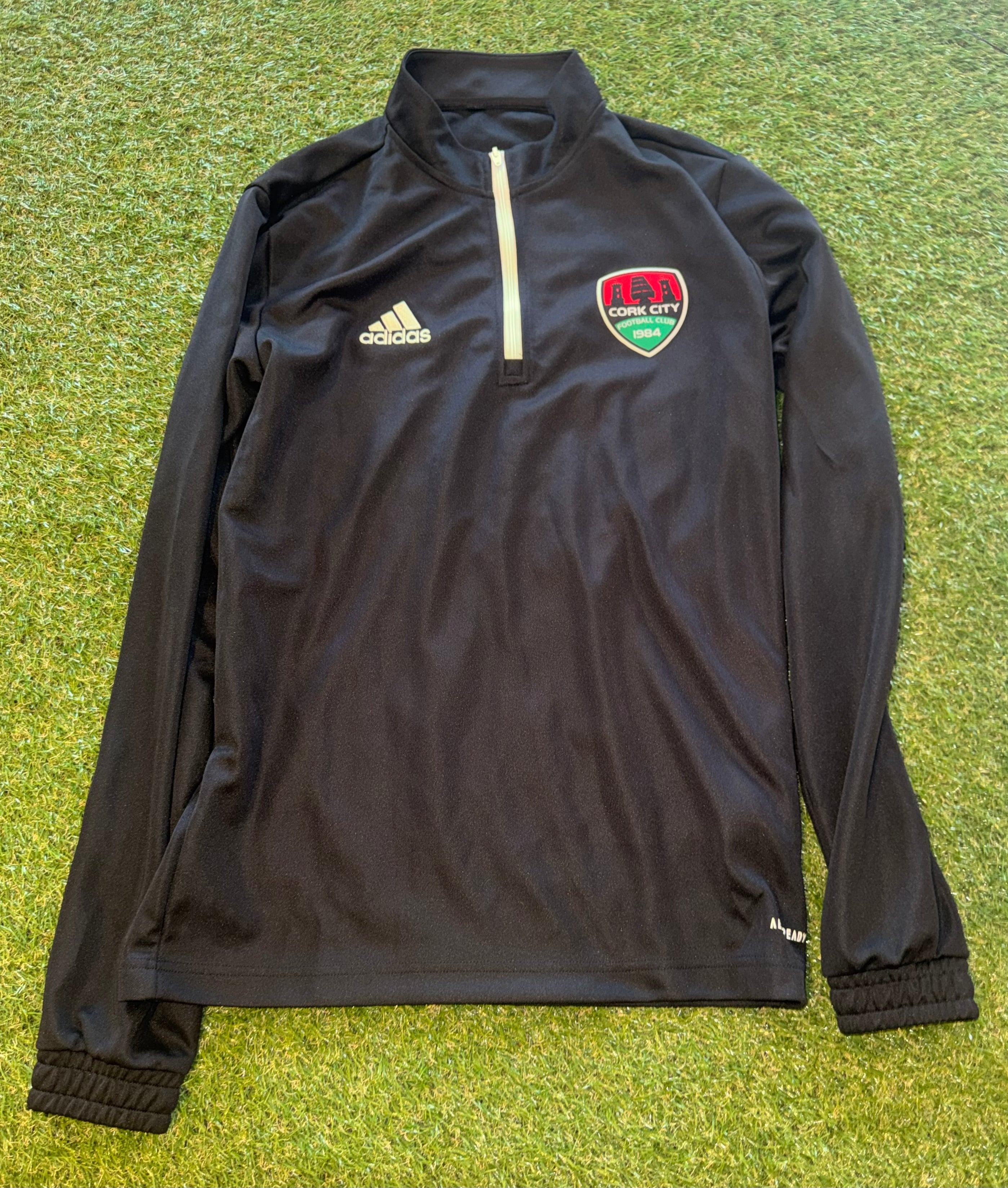 Cork City FC Half Zip - Size Small - Adidas