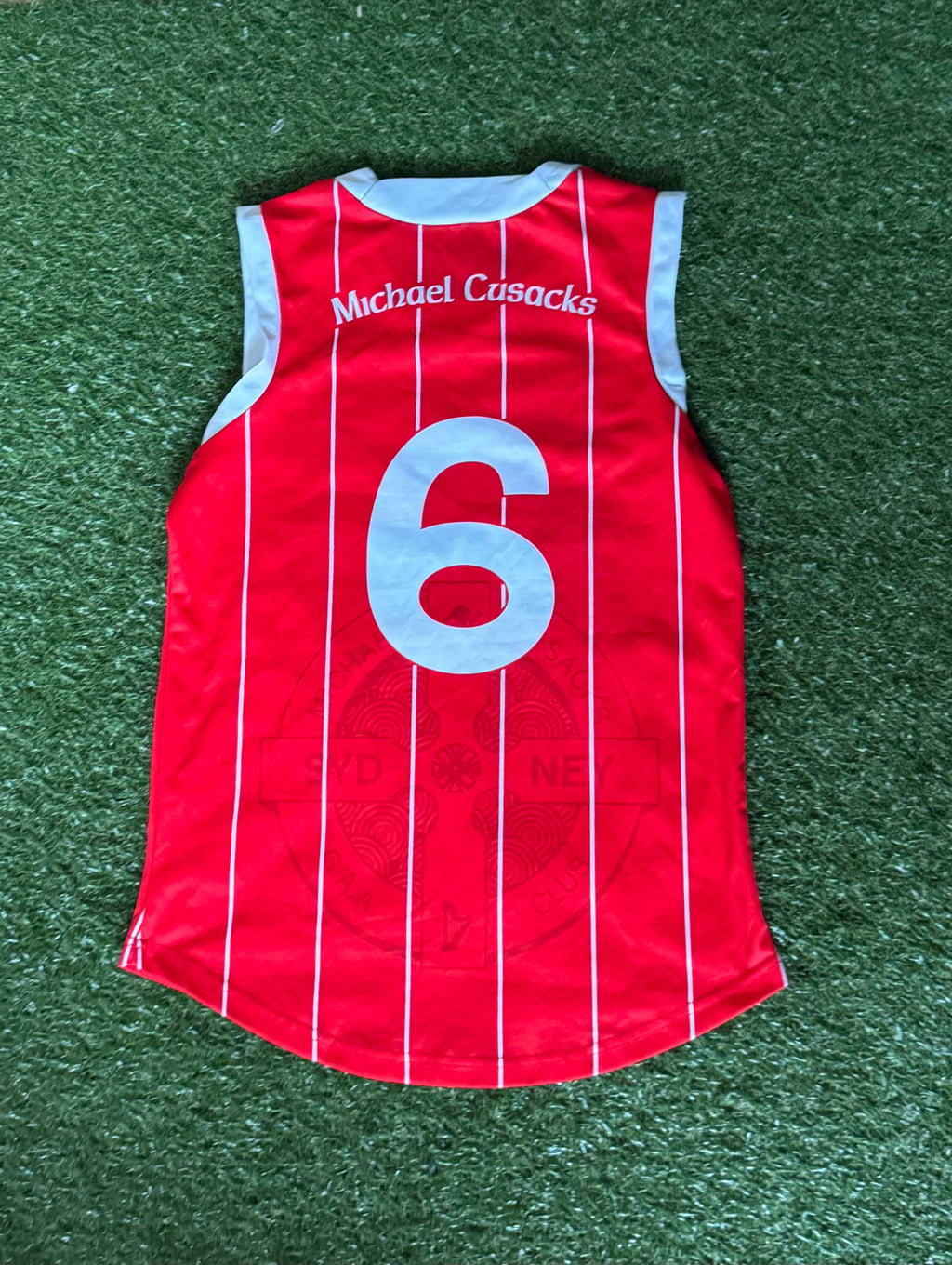 Michael Cusack’s Women Size 10 Camogie / GAA Sleeveless Jersey