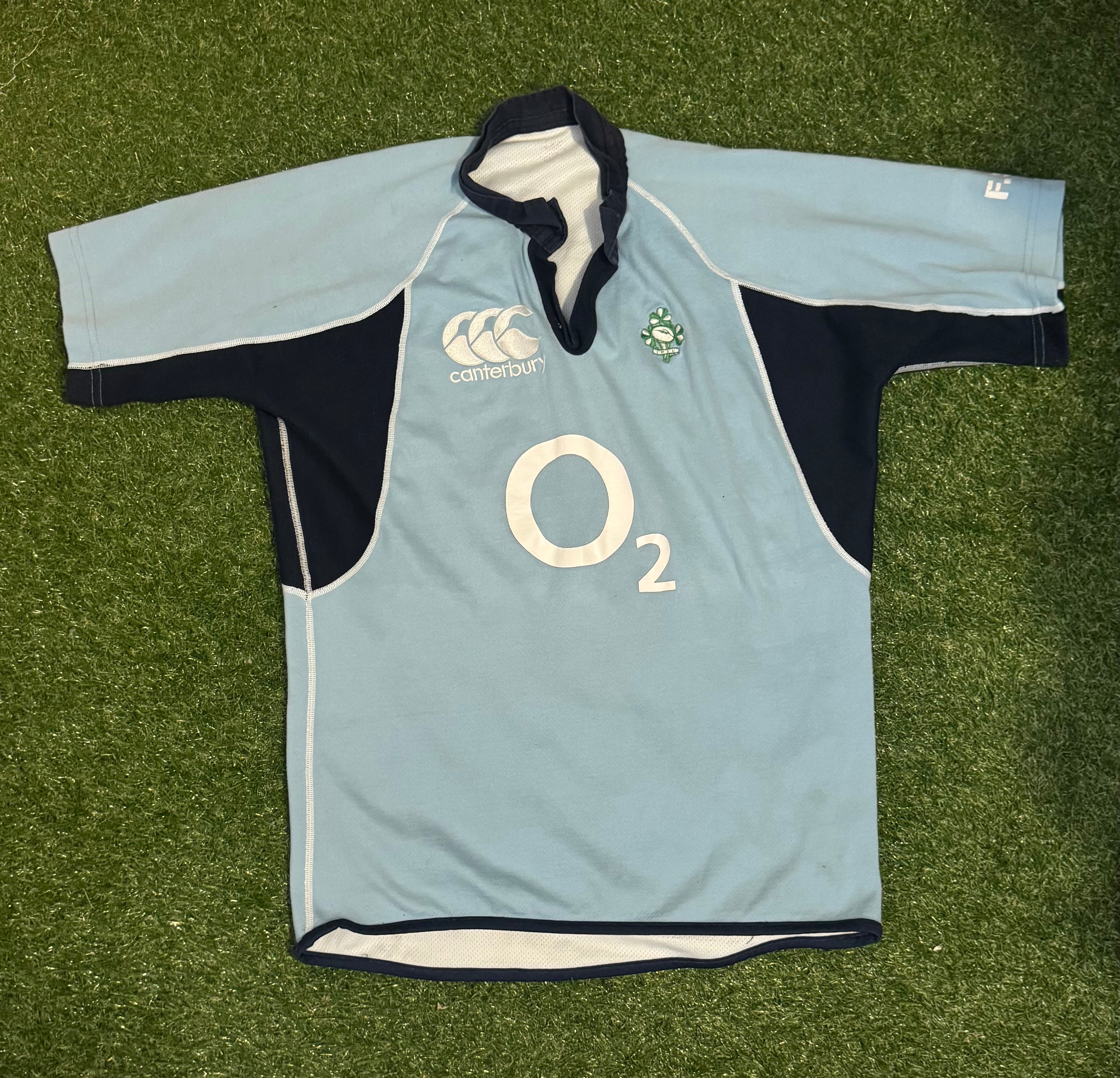 Ireland Rare 2007 Player Worn Rugby Training / Warm-Up Jersey - Size XL - Canterbury.