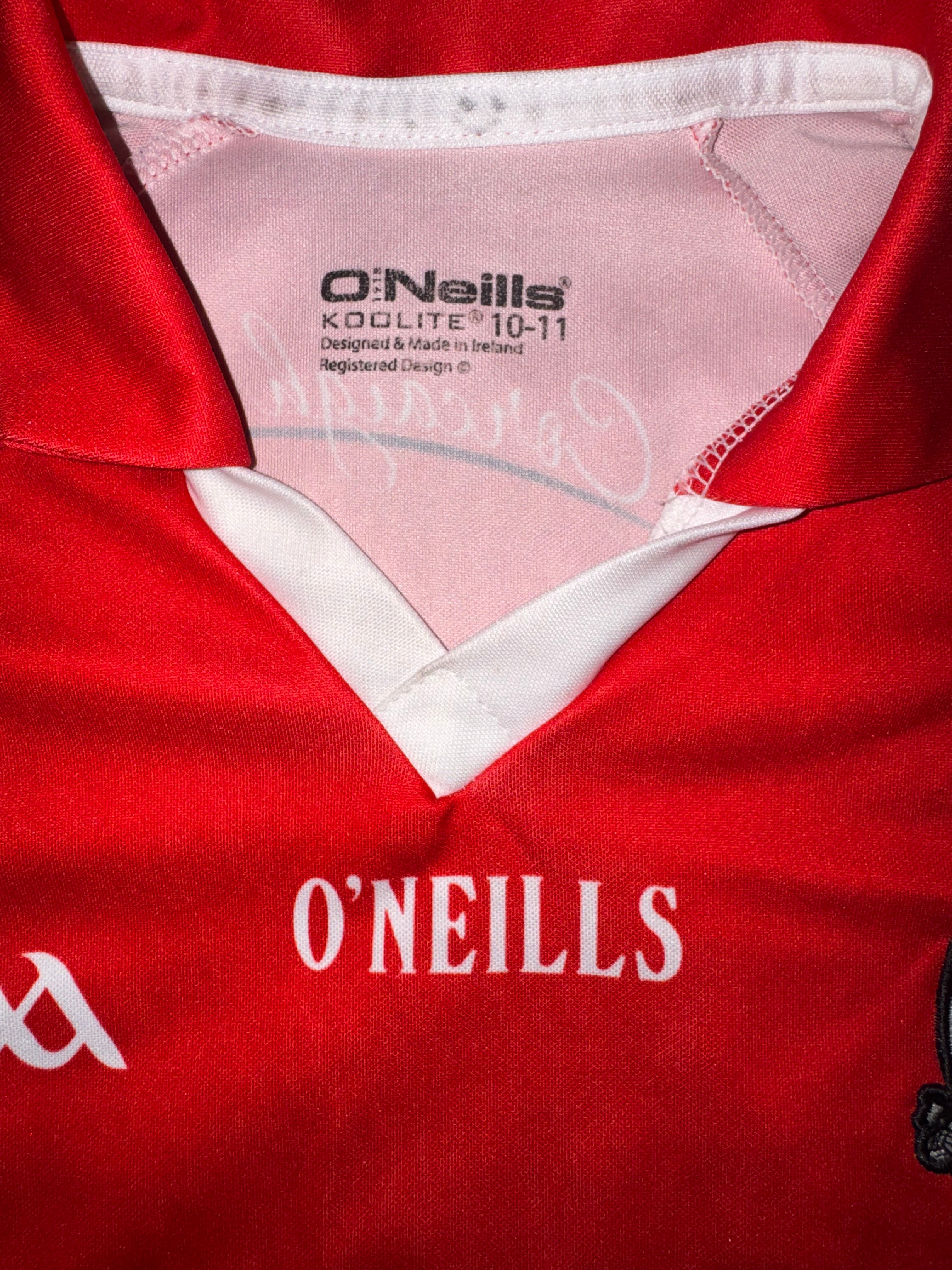 Cork GAA Jersey - Age 10/11 - O’Neills